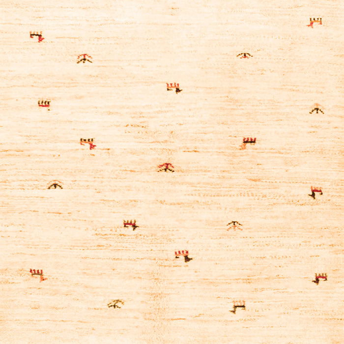 Serging Thickness of Solid Orange Modern Rug, con2840org