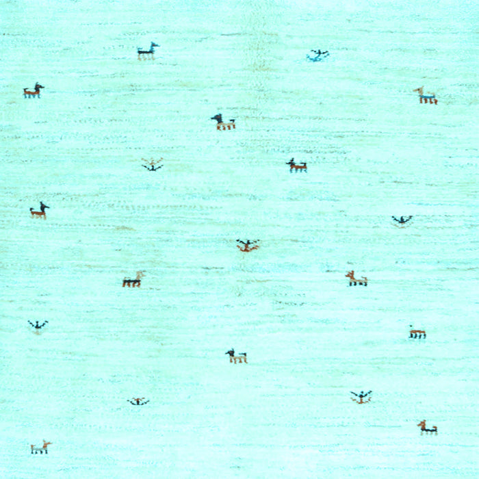 Square Solid Light Blue Modern Rug, con2840lblu