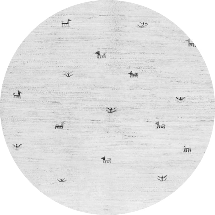 Square Solid Gray Modern Rug, con2840gry