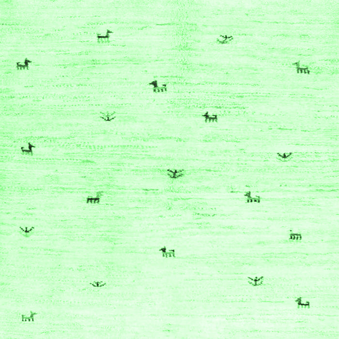 Square Solid Emerald Green Modern Rug, con2840emgrn