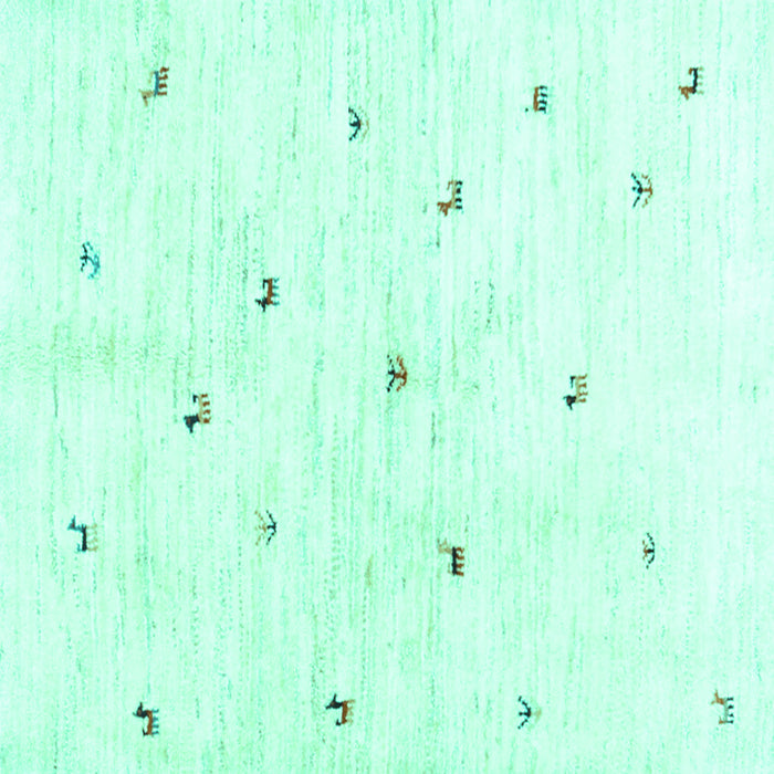 Square Machine Washable Solid Turquoise Modern Area Rugs, wshcon2840turq