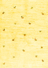 Solid Yellow Modern Rug, con2840yw