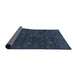 Thickness of Contemporary Blue Modern Rug, con2841