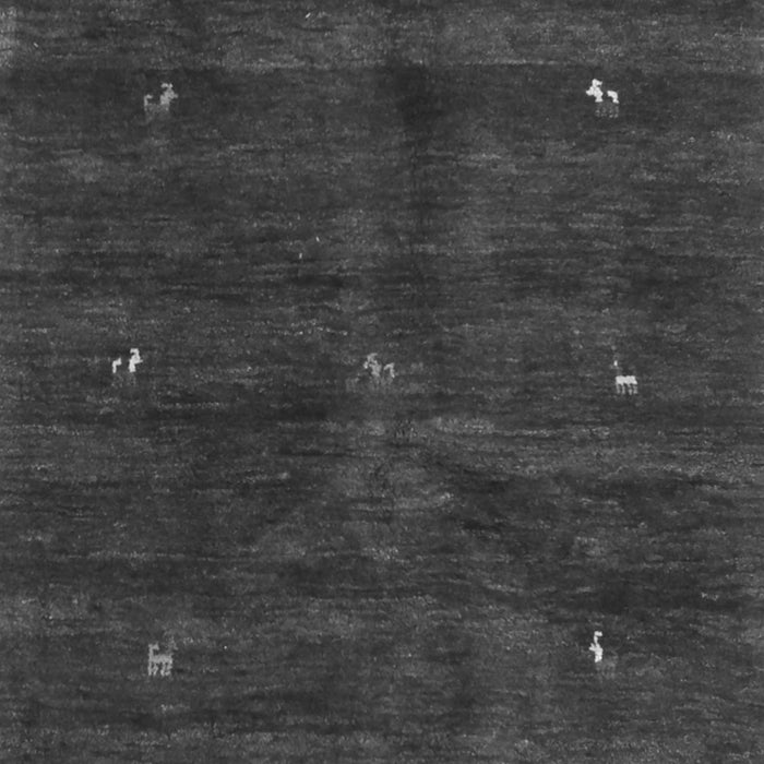 Serging Thickness of Machine Washable Abstract Gray Contemporary Rug, wshcon2841gry