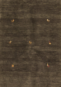 Abstract Brown Contemporary Rug, con2841brn