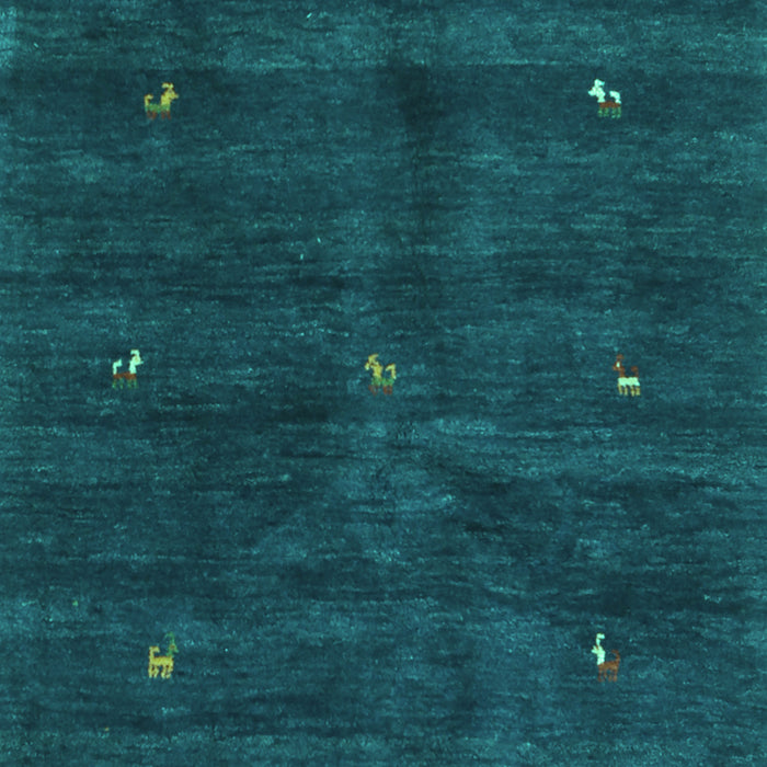 Abstract Turquoise Contemporary Rug, con2841turq