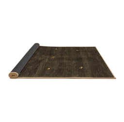 Sideview of Abstract Brown Contemporary Rug, con2841brn