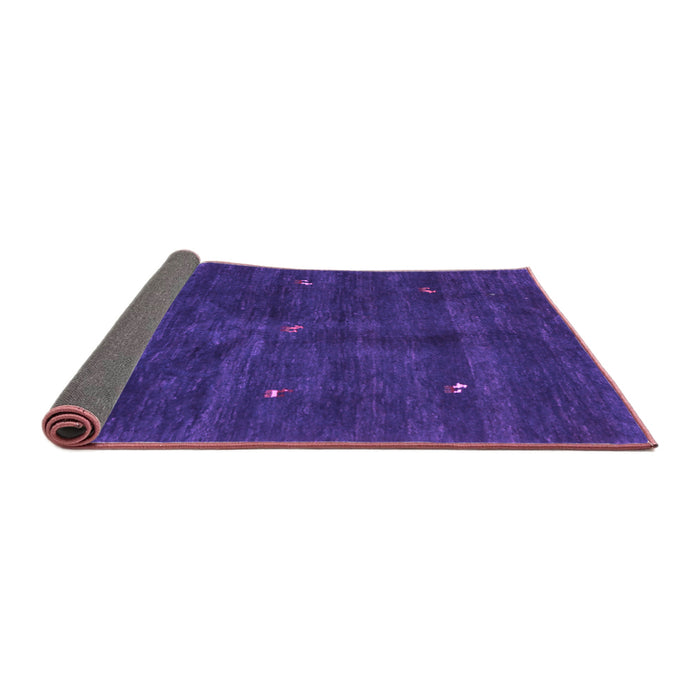 Sideview of Abstract Purple Contemporary Rug, con2841pur
