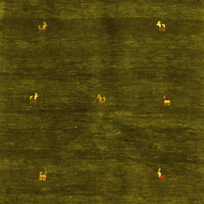 Abstract Yellow Contemporary Rug, con2841yw