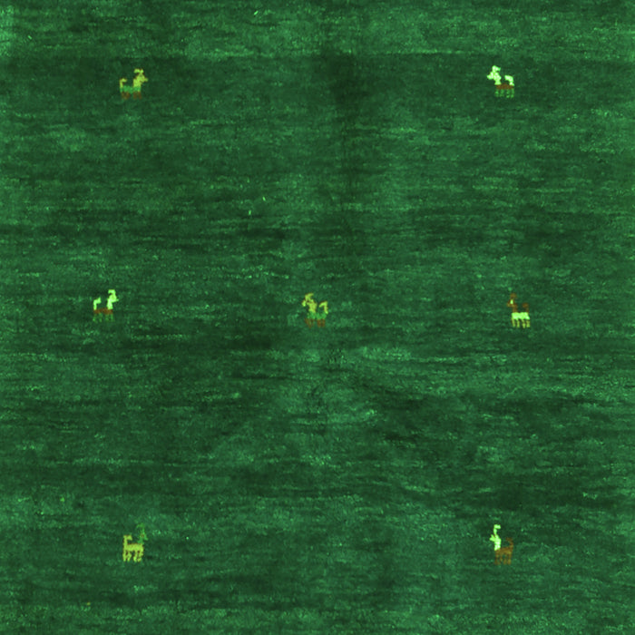 Abstract Green Contemporary Rug, con2841grn