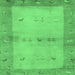 Square Oriental Emerald Green Traditional Rug, con2842emgrn