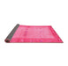 Sideview of Oriental Pink Traditional Rug, con2842pnk