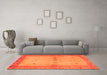 Machine Washable Oriental Orange Traditional Area Rugs in a Living Room, wshcon2842org