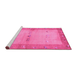 Sideview of Machine Washable Oriental Purple Traditional Area Rugs, wshcon2842pur