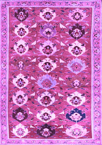 Abstract Purple Contemporary Rug, con2843pur