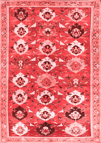 Abstract Red Contemporary Rug, con2843red