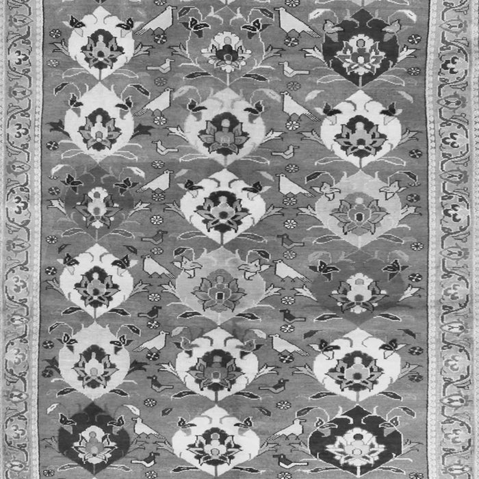 Serging Thickness of Machine Washable Abstract Gray Contemporary Rug, wshcon2843gry