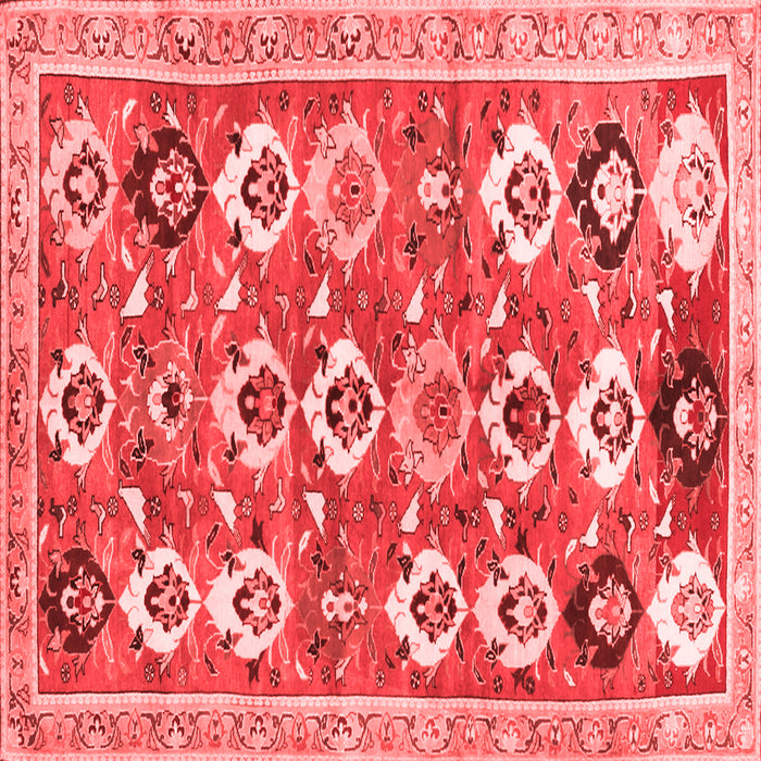 Machine Washable Abstract Red Contemporary Rug, wshcon2843red
