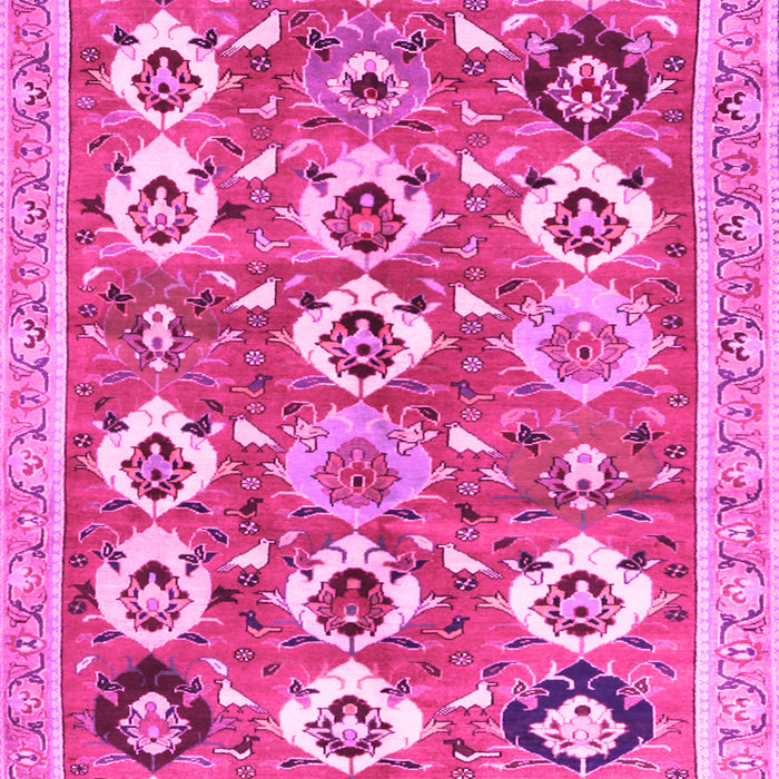 Abstract Pink Contemporary Rug, con2843pnk