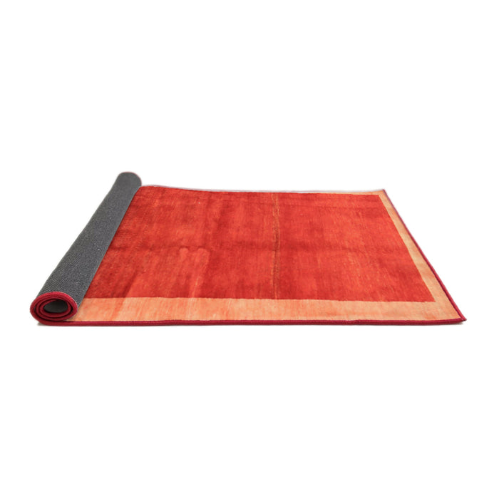 Thickness of Contemporary Orange Red Modern Rug, con2844