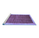 Sideview of Machine Washable Abstract Blue Contemporary Rug, wshcon2844blu