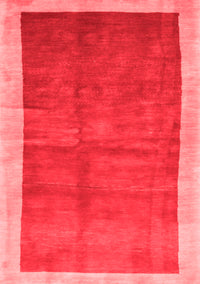 Abstract Red Contemporary Rug, con2844red