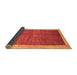 Sideview of Abstract Brown Contemporary Rug, con2844brn