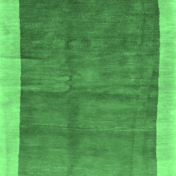 Machine Washable Abstract Emerald Green Contemporary Area Rugs, wshcon2844emgrn