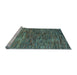 Sideview of Machine Washable Abstract Light Blue Contemporary Rug, wshcon2845lblu