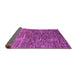 Sideview of Abstract Purple Contemporary Rug, con2845pur