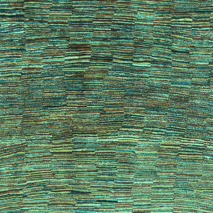 Machine Washable Abstract Turquoise Contemporary Area Rugs, wshcon2845turq