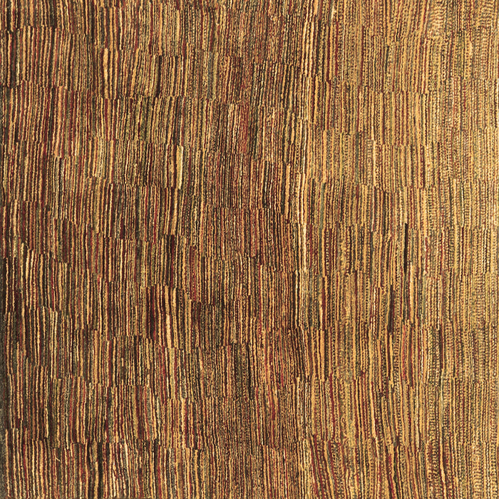Square Abstract Brown Contemporary Rug, con2845brn