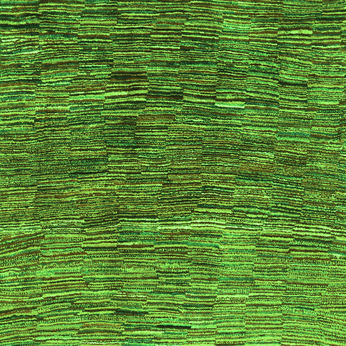 Serging Thickness of Machine Washable Abstract Green Contemporary Area Rugs, wshcon2845grn
