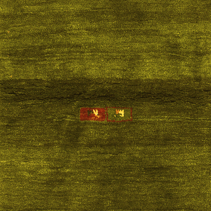 Abstract Yellow Contemporary Rug, con2846yw