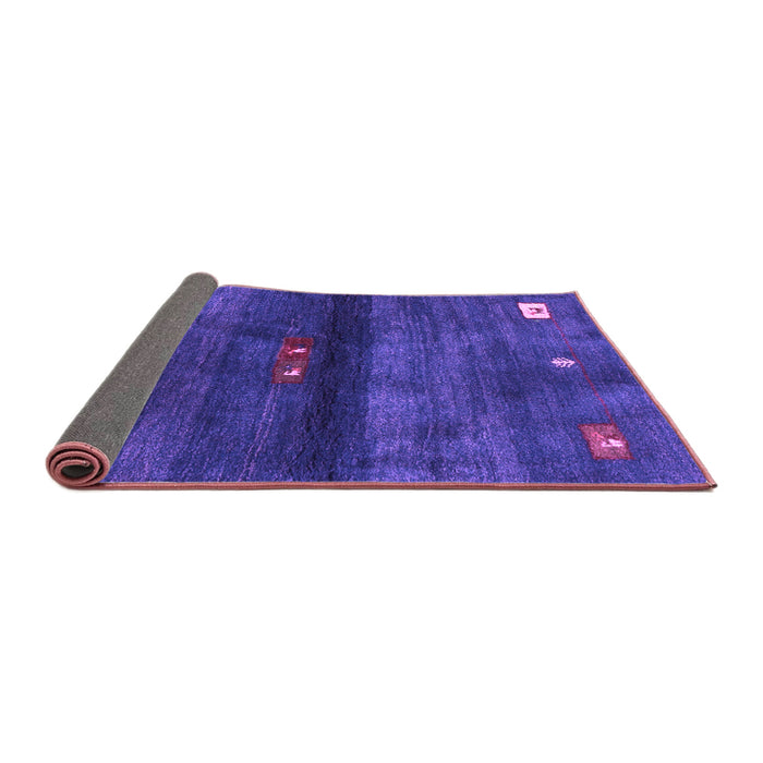Sideview of Abstract Purple Contemporary Rug, con2846pur