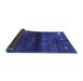 Sideview of Abstract Blue Contemporary Rug, con2846blu