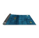 Sideview of Abstract Light Blue Contemporary Rug, con2846lblu