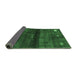 Sideview of Abstract Emerald Green Contemporary Rug, con2846emgrn