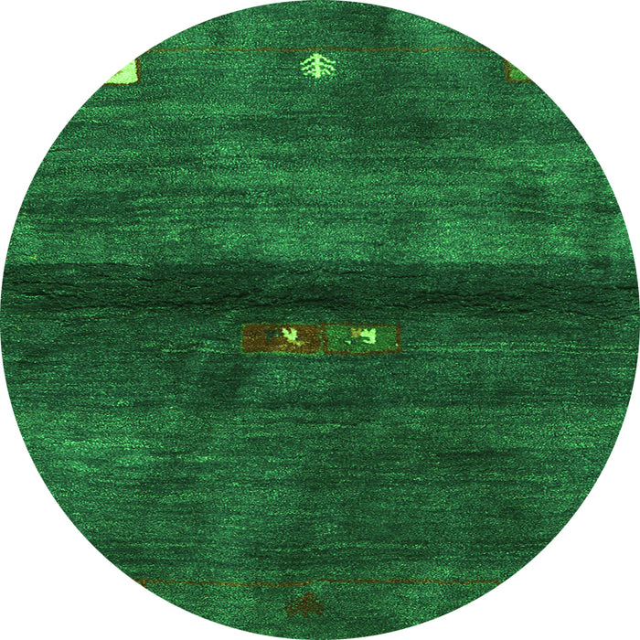 Machine Washable Abstract Green Contemporary Area Rugs, wshcon2846grn