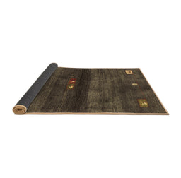 Sideview of Abstract Brown Contemporary Rug, con2846brn