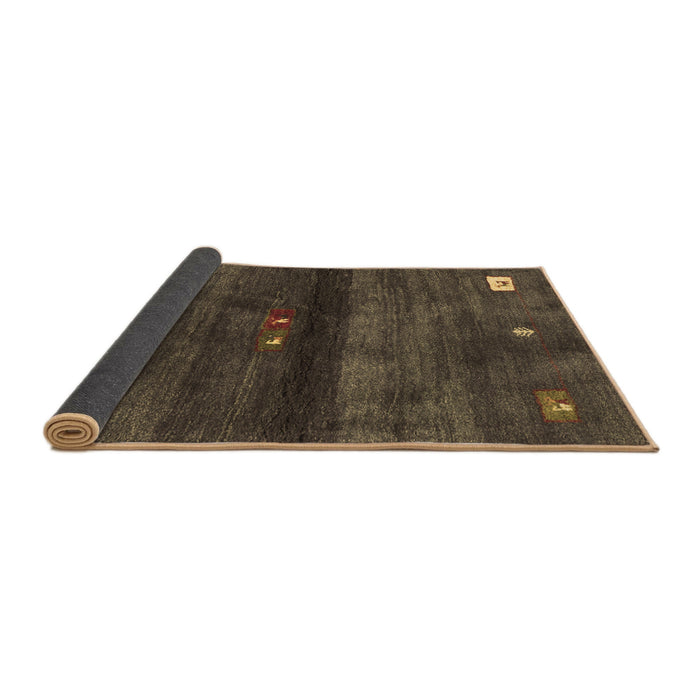 Sideview of Abstract Brown Contemporary Rug, con2846brn