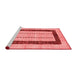 Modern Red Washable Rugs