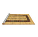 Sideview of Machine Washable Solid Brown Modern Rug, wshcon2848brn