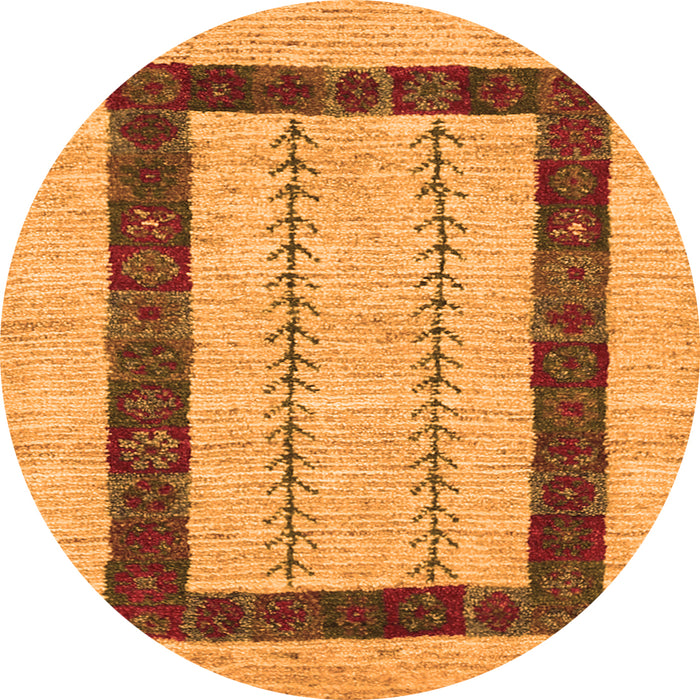 Machine Washable Solid Orange Modern Area Rugs, wshcon2848org