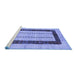 Sideview of Machine Washable Solid Blue Modern Rug, wshcon2848blu