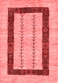 Solid Red Modern Rug, con2848red