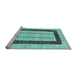 Sideview of Machine Washable Solid Light Blue Modern Rug, wshcon2848lblu