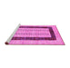 Sideview of Machine Washable Solid Pink Modern Rug, wshcon2848pnk