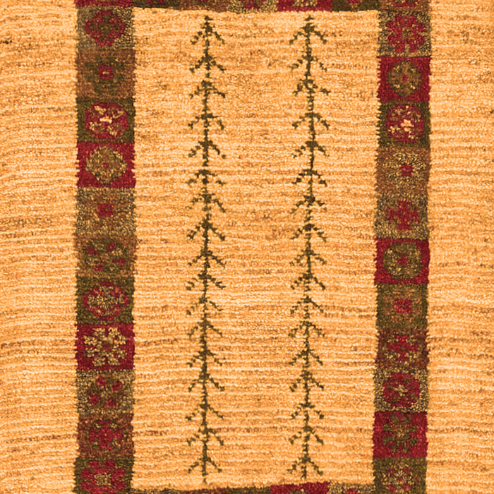 Serging Thickness of Machine Washable Solid Orange Modern Area Rugs, wshcon2848org