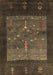 Abstract Brown Contemporary Rug, con2849brn